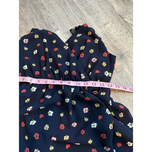 Madewell Wrap Confetti Floral Mini Dress Size 2 - Picture 11 of 12